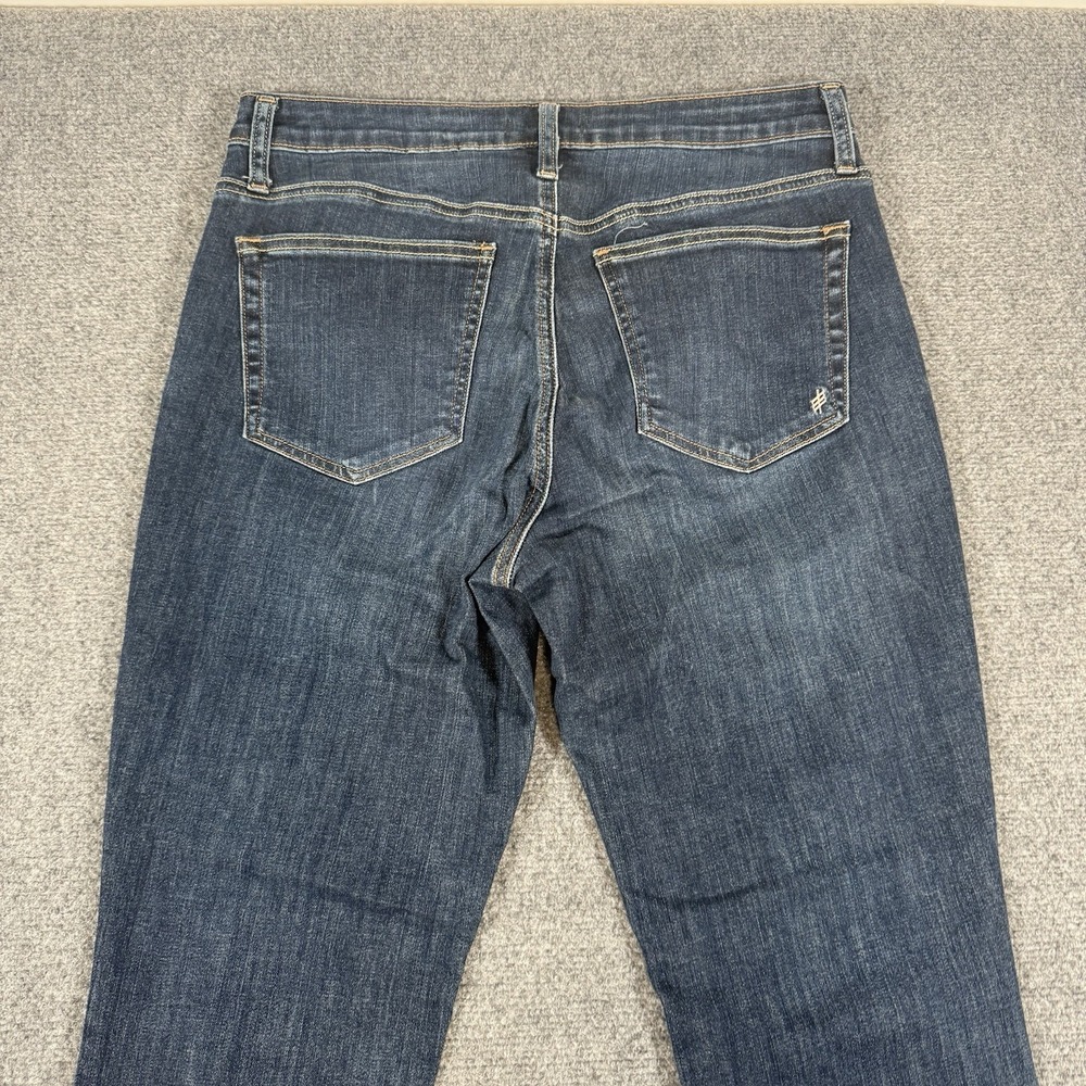 Silver Jeans Womens 30x28.5 (Fits 30x31) Blue Beau Straight Dark Wash Stretch - Picture 4 of 14